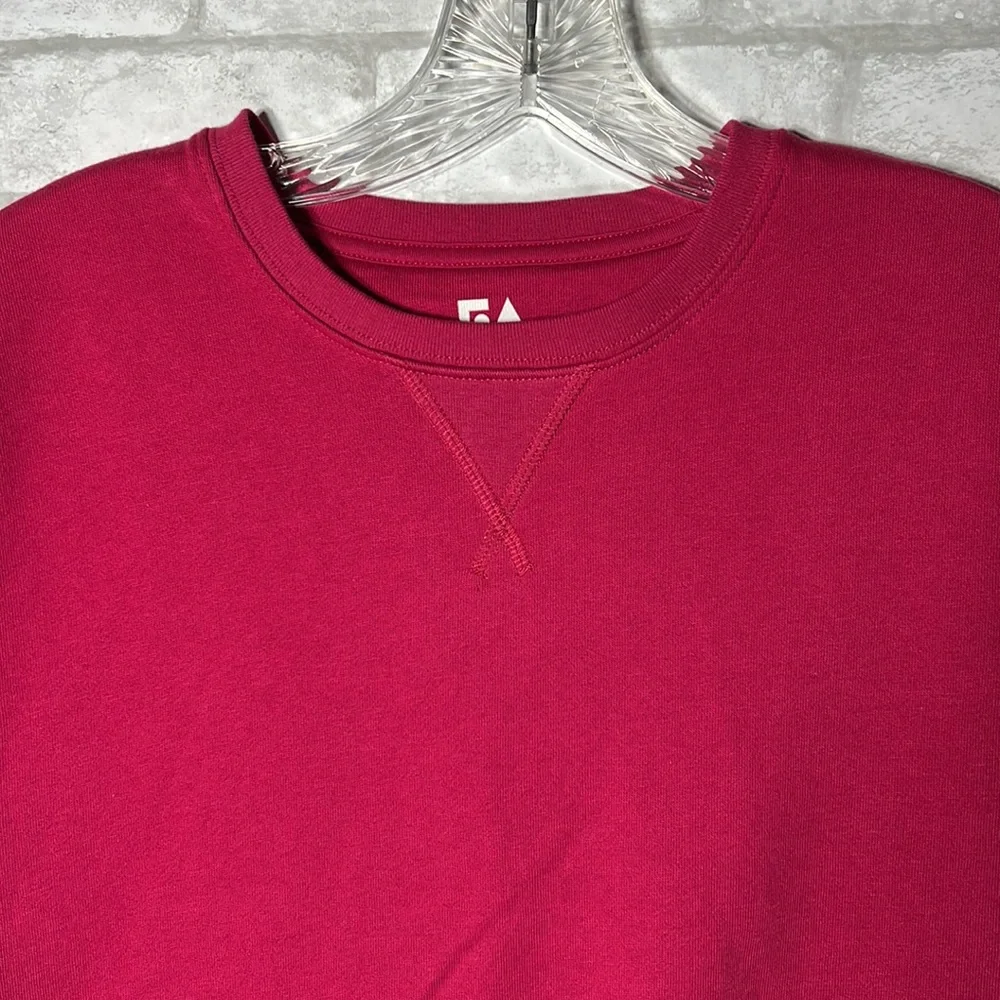 Free Assembly peplum top short sleeve sweatshirt